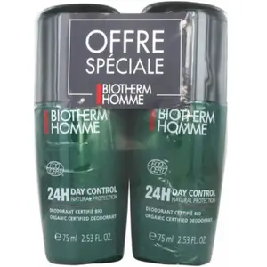Biotherm Homme Day Control Déodorant 24h Roll-On Lot de 2 x 75ml pas cher