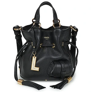 Sac à main Lancel 1er Flirt - Noir - Cuir - Rabat - 21x20x13 cm pas cher