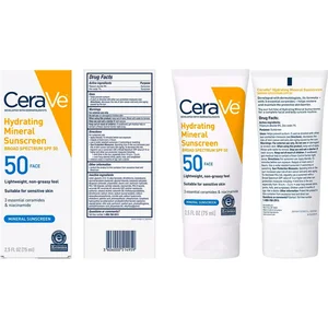 CeraVe Hydraterende minerale zonnebrandcrème SPF 50 gezichtslotion - 7... pas cher