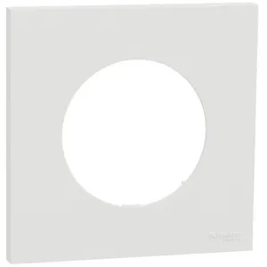 Plaque de finition - SCHNEIDER - Odace - Blanc craie - 1 poste