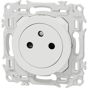Comparateur de prix : Prise 2P+T affleurante - SCHNEIDER - Odace - Blanc - Montage griffes -...