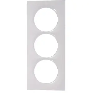 Schneider Electric Plaque odace styl blanc entraxe 57mm spécial rénovation (blanc - 57mm - 3 pas cher