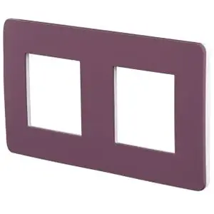 Schneider Plaque de finition 2 postes prune UnicaVendu parcdiscount