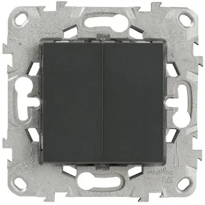 Schneider Double interrupteur va-et-vient 10A connexion rapide alumini...Vendu parcdiscount