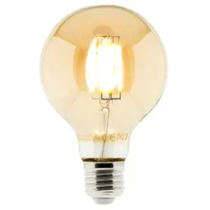 Ampoule déco filament LED ambrée 6W E27 - Elexity pas cher