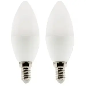 Elexity - Lot de 2 ampoules flamme led E14 - 5W - Blanc neutre - 400lm - 4000K pas cher