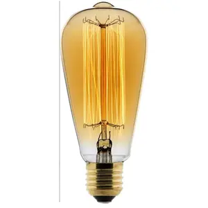 CULTURE INDOOR Ampoule Filament Carbone E27 25W Edison F2 - Elexity - Blanc Chaud - Standard pas cher