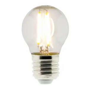 Ampoule LED filament sphérique ELEXITY - 4W - Blanc chaud - E27 - 15000 heures pas cher