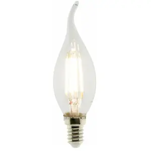 ELEXITY Ampoules LED Déco filament 3W E14 Coup de vent pas cher