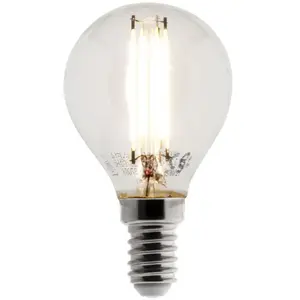 Elexity - Ampoule Déco filament LED Sphérique 4W E14 470lm 2700K (blanc chaud) pas cher