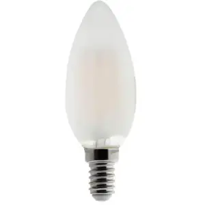 ELEXITY Ampoule LED Déco filament mate 4W E14 Flamme pas cher