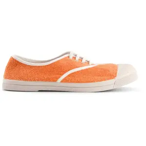 Tennis à Lacets Bensimon Sponge - Abricot - BENSIMON - Femme - Textile pas cher