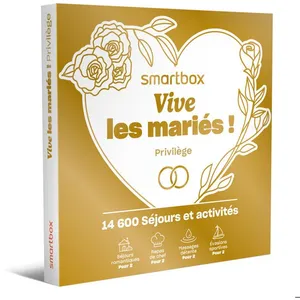 SMARTBOX - Vive les mariés ! Privilège - Coffret Cadeau | 1 séjour ou ...Vendu parcdiscount
