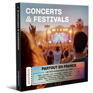 Coffret Cadeau SMARTBOX - Concerts & Festivals - Bon cadeau à valoir pas cher