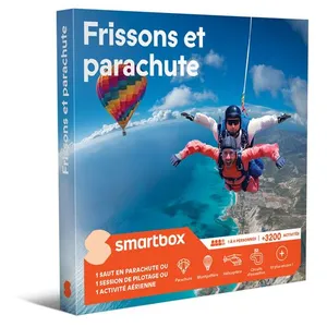 Coffret cadeau SmartBox Frissons et parachute pas cher
