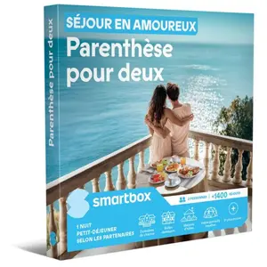 Coffret Cadeau SMARTBOX - Séjour en amoureux Parenthèse pour deux - 1 ...Vendu parcdiscount