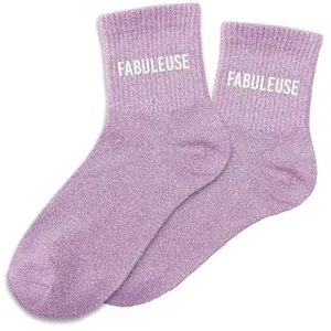 STC PAIRE DE CHAUSSETTES PAILLETTES FABULEUSE FEMME pas cher