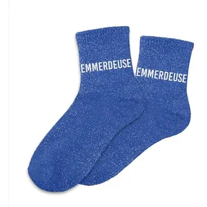 STC PAIRE DE CHAUSSETTES PAILLETTES EMMERDEUSE FEMME 39 Bleu, Turquoise, Ciel, Marine 39 pas cher