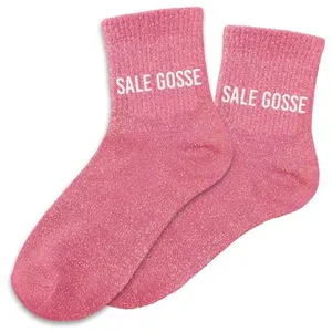 STC Chaussettes roses paillettes Sale gosse pas cher