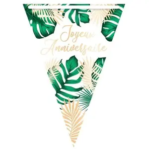 STC GUIRLANDE FANIONS TROPICAL ANNIVERSAIRE pas cher