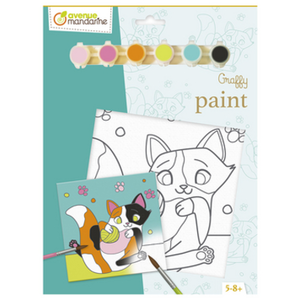 Avenue Mandarine PP049C - Une toile tissu à Peindre illustrée d'un Cha...Vendu paramazon