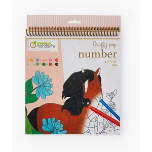 Avenue Mandarine- Graffy Pop Number, Chevaux, GY109C, Multicolore pas cher
