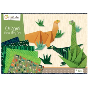 Clairefontaine AVENUE MANDARINE Jouets éducatifs - Boîte créative - Origami dinosaures - 10 modèles pas cher