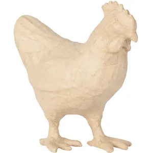 Comparateur de prix : Decopatch Décopatch SA228C - Un support en papier brun mâché 18x8,5x19 cm, Poule