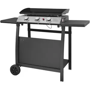 Plancha - Happy Garden - SÉVILLE - 3 brûleurs - Gaz - Inox pas cher