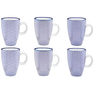bjorn Tasse Pattern 9cl - 6 Pièces - Dark Blue pas cher