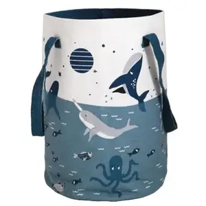 Nattiot Sac à jouets Little Deep Blue (30 x 40 cm) pas cher