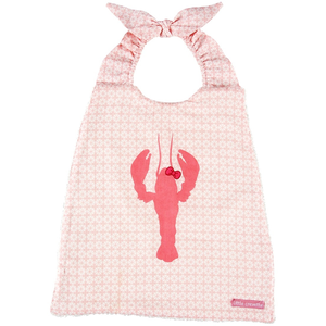 LITTLE CREVETTE Serviette bavoir Homard coquette pas cher