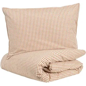 LITTLE CREVETTE Parure de lit bébé taie et housse de couette 100x140 cm VichyVendu parlittle-crevette