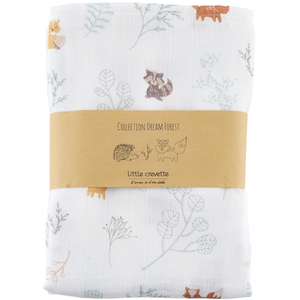 LITTLE CREVETTE Maxi-lange bébé coton bio* imprimé Dream Forest