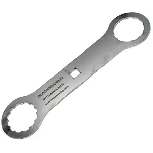 Clé double pour boîtier de pédalier Black Bearing Bottombracket 12 cannelures - argenté - TU pas cher