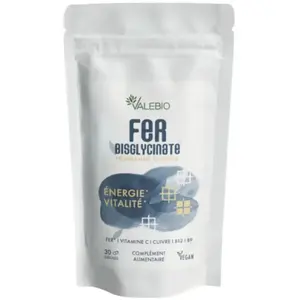 Valebio Bisglycinate de Fer 30 gélules pas cher