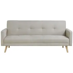Concept-Usine Wooden - Canapé Scandinave Convertible 3 Places Beige
