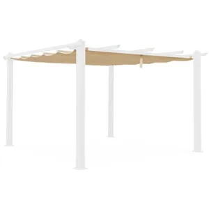 SWEEEK Toile de toit beige pour tonnelle 3x4m Condate - toile de rechange pergola, toile de remplacementVendu parcdiscount