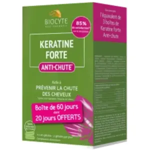 Biocyte - kératine Age Defence - Complément Cheuveux Affaiblis & Fragile - 120 gélules