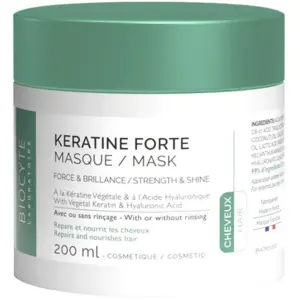 Biocyte Kératine Forte Masque Force & Brillance Répare Nourrit & Protège les cheveux 150ml pas cher