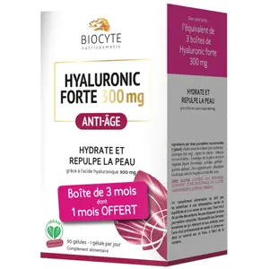 Biocyte Anti-Âge Hyaluronic Forte 300 mg | 90 gélules pas cher