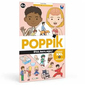 Comparateur de prix : Jeu créatif Poppik Discovery Sticker Le Corps Humain