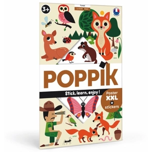 Comparateur de prix : Jeu créatif Poppik Discovery Sticker La Forêt Poster