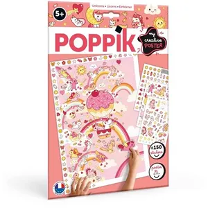 Comparateur de prix : Jeu créatif Poppik Les Licornes avec 150 Stickers