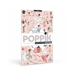 POPPIK POSTER PÉDAGOGIQUE + 64 STICKERS LA DANSE (5-12 ANS) pas cher