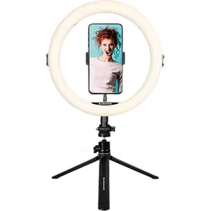 Trépied de table + anneau LED Agfaphoto ARL11 Noir