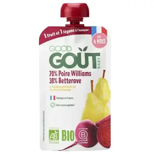 Good Gout Compote pour bébé Poire Betterave 120g pas cher