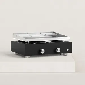 Verycook - Plancha gaz Simplicity 2 feux inox 6 à 8 pers. Piezo électr...