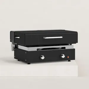Couvercle de cuisson pour plancha gaz Créative 2 feux Verycook Acier peint (peinture Epoxy) pas cher