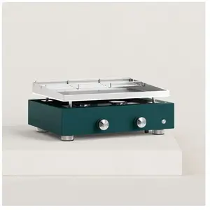 Plancha gaz Simplicity 2 feux inox 6 à 8 pers. Piezo électronique doub...